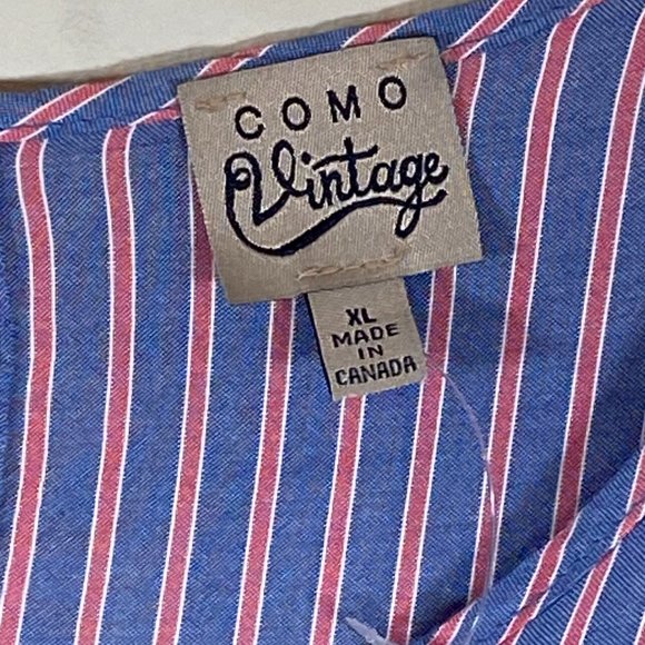 Como Vintage Striped Blouse with Bell Sleeves - Picture 2 of 7